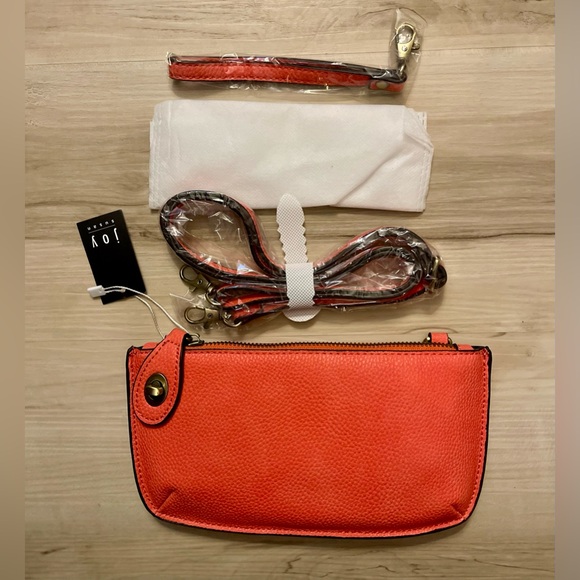 Joy Susan Handbags - Joy Susan Vibrant Orange Clutch